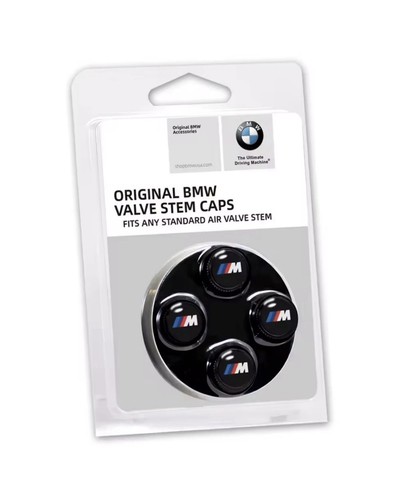 4 Piece Set GENUINE BMW M Sport Tyre Valve Dust Caps BMW dust caps official bmw  - Picture 4 of 6
