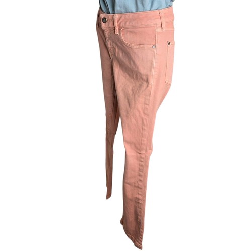 Pilcro Anthropologie Womens Jeans 28 Peach Ankle Crop Denim Pants Stretch - Picture 4 of 7