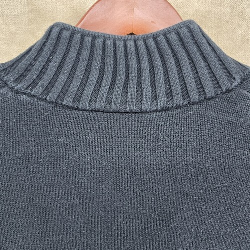 Lacoste Mens Black Long Sleeve Sweater Size Large FR5 1/4 Zip Collar Pullover - Picture 19 of 19
