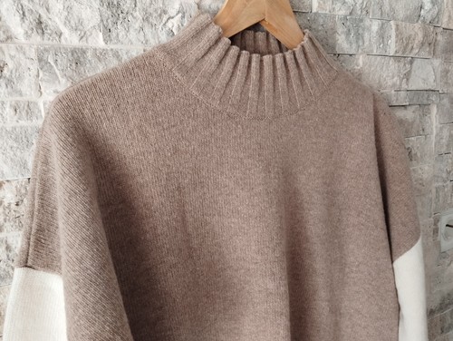 Barbour Cecilia Ladies Funnel Neck Knit Jumper - Earl Grey/ RRP £90 - Picture 10 of 15