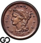 1856 Large Cent, Braided Hair, Slanted 5