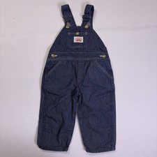 Roundhouse 2T Toddler Kids Overalls Baby Farmer Blue Denim Rancher Chore Bib USA