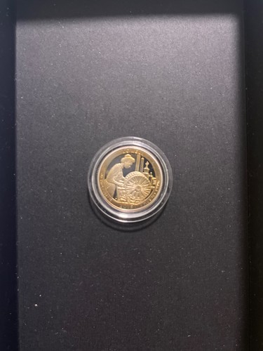 Uncirculated proof state quarter 2019 Lowell 2 colors (silver and gold) - Picture 2 of 5