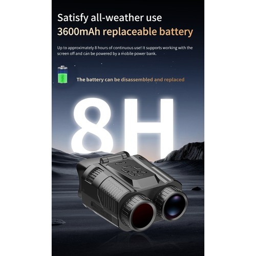 4K Digital For Night Vision Binoculars Rechargeable with 2 Inch HD Screen - Picture 8 of 12