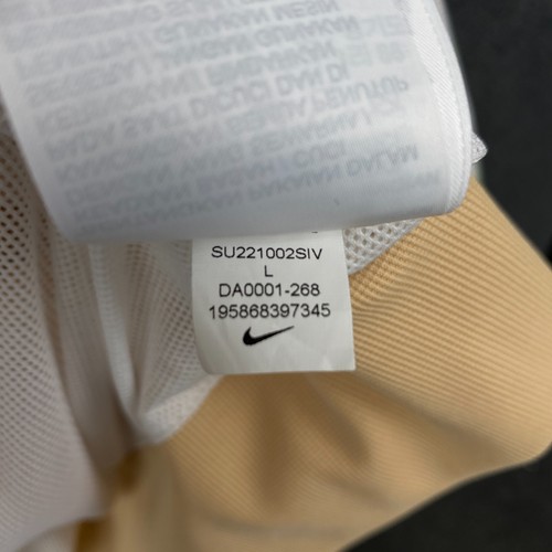 Nike Sportswear Mens L Windrunner Windbreaker Jacket Peach Beige White Hooded - Picture 3 of 17