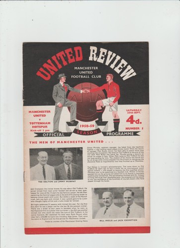 Manchester UTD gegen Tottenham Hotspur - 1958/59