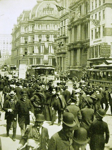 LOWER BROADWAY Fulton Knox St. Paul Gebäude 1899 Kunstdruck mattiert - Bild 4 von 5