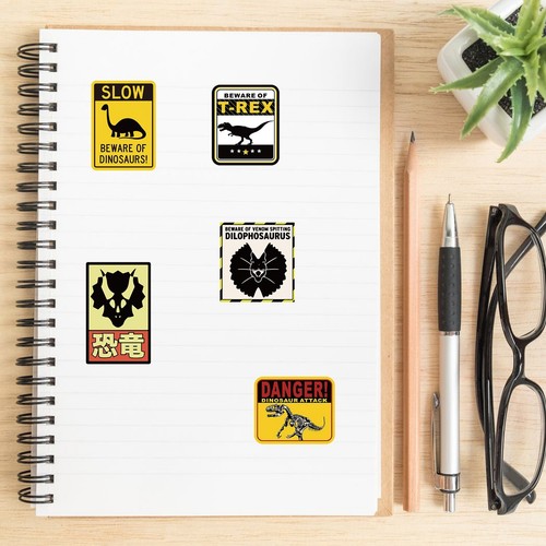 60 pcs Jurassic World Signs Stickers | Waterproof Phone Luggage Computer Mug - Bild 7 von 7