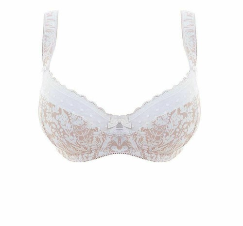 Freya Fearne Bra Sand White Size 32C Underwired Padded Half Cup Balcony 4093 New - Picture 3 of 12