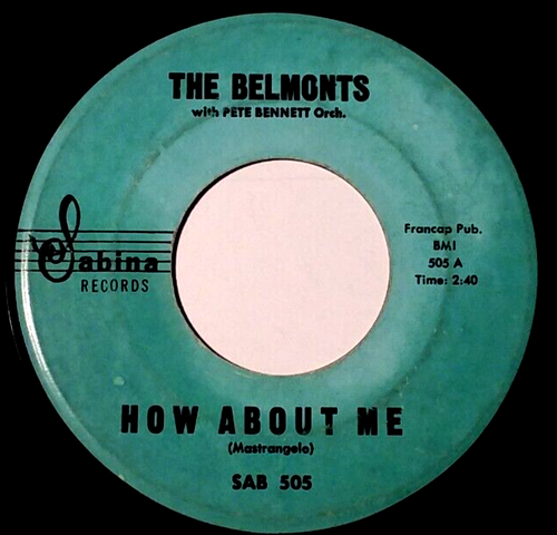 THE BELMONTS - Come On Little Angel / How About Me - Vinyl 45rpm 1962 SAB 505 - Imagen 2 de 4