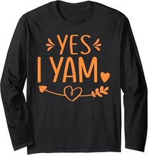 Thanksgiving Matching Couples Outfit Sweet Potato Long Sleeve Tshirt