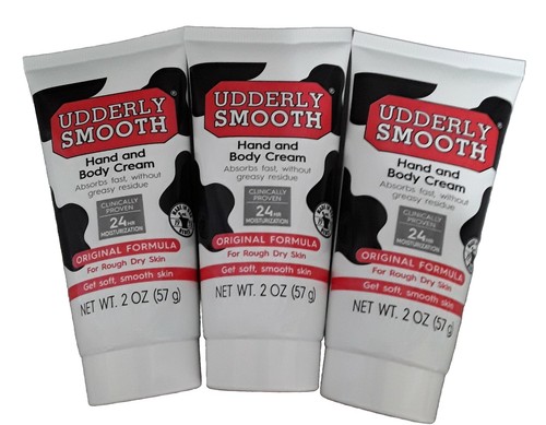 3 UDDERLY SMOOTH Hand & Body Cream Original Clinically Proven 24HR Moisturize - Picture 2 of 6