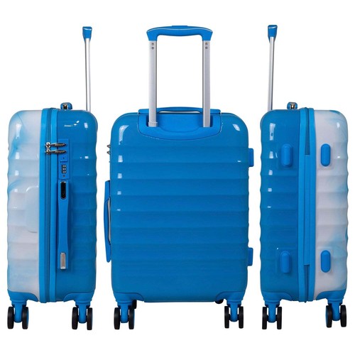 Großer Reisekoffer 104 Liter Motiv bunt Hartschale Trolley 4 Rollen Dehnungsfuge - Bild 13 von 25