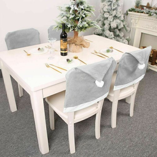 Christmas Chair Covers Dinner Table Santa Hat Home Xmas Decor Ornament UK - Picture 5 of 12