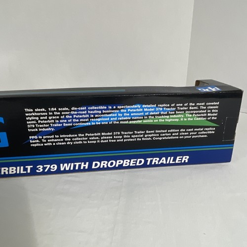 SpecCast 32905 PPG Starphire 1:64 Peterbilt 379 W/ Dropbed Trailer Die Cast - Picture 12 of 19
