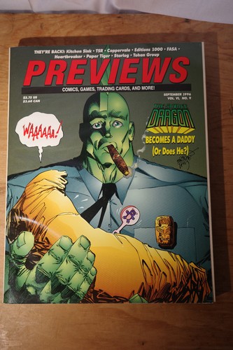 Vintage Sep 1996 Diamond Previews Magazine Vol 6 No 9 The Savage Dragon, JLA - Picture 2 of 2