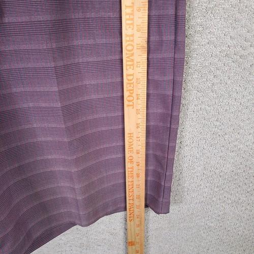 Adidas Shorts Mens 40 Red Gray Plaid Golf Chino Flat Front Poyester Stretch - Afbeelding 5 van 10