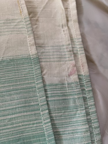 Linen Flat Sheets Set Of 6 Striped Embroidered Vintage USSR European - Picture 12 of 20