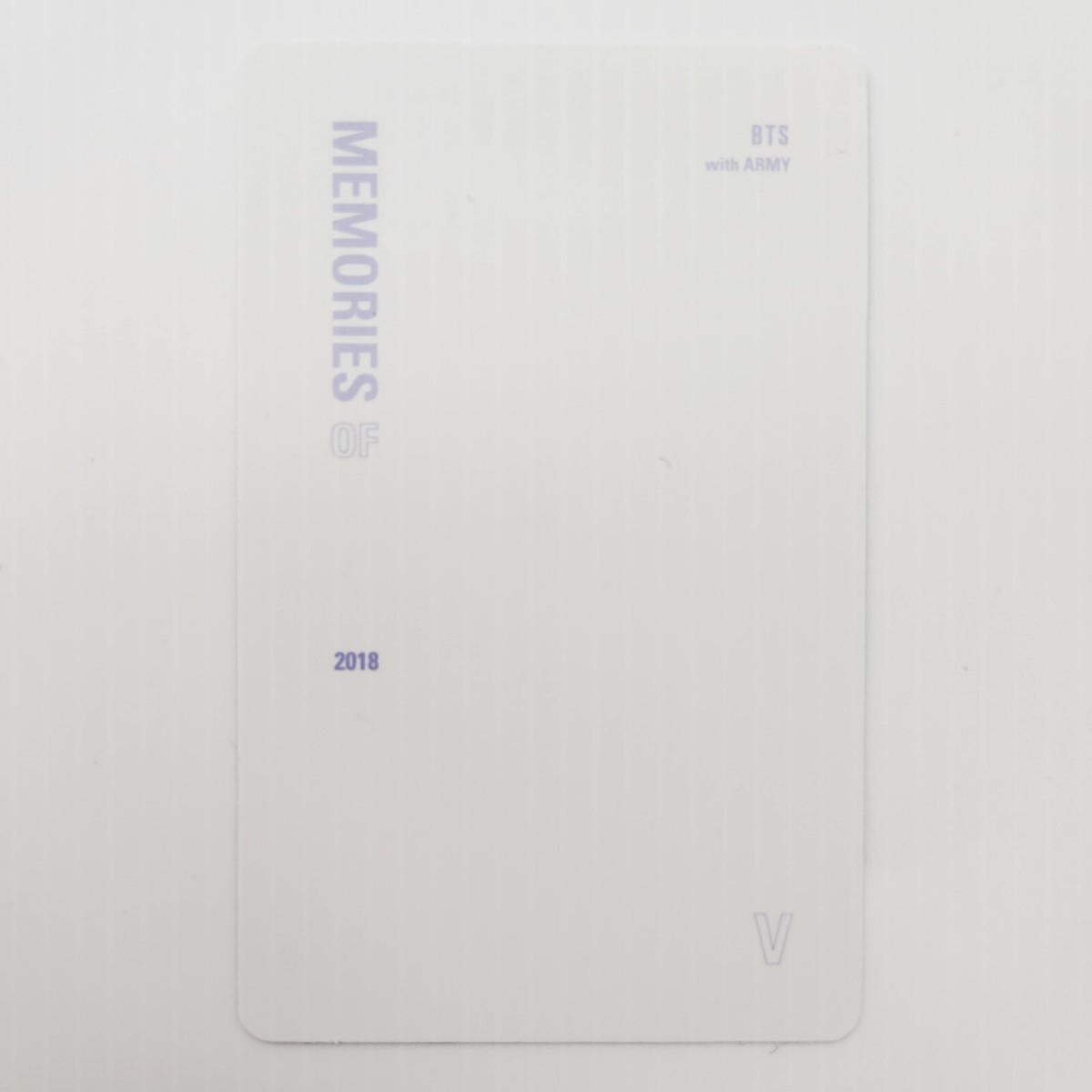 BTS Memories of 2018 DVD Full Set Official Photo Card V