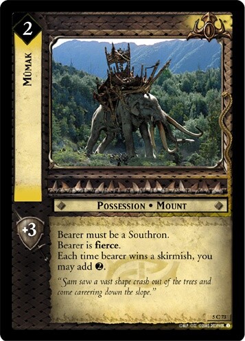 Mumak - Battle of Helm's Deep - Lord of the Rings TCG - Imagen 1 de 1