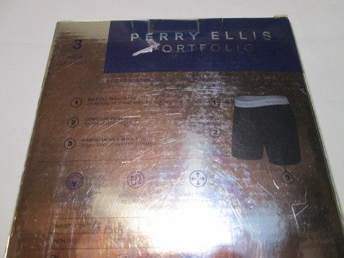 3 Pack of Perry Ellis Portfolio Cotton Blend Men's Boxer Briefs Sz L-NIB-34.00 - Picture 6 of 9