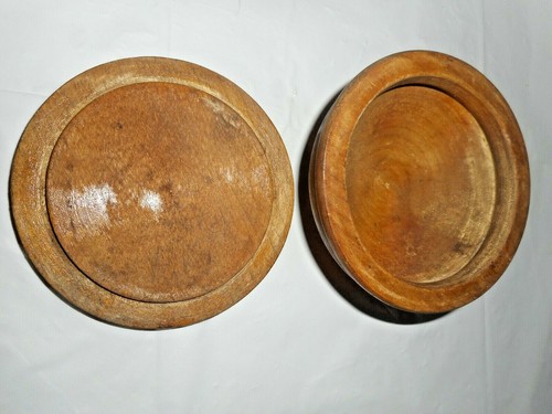 Tapa de madera convertida a mano tocador caja de baratijas granja boho clásico rústico - Imagen 5 de 12
