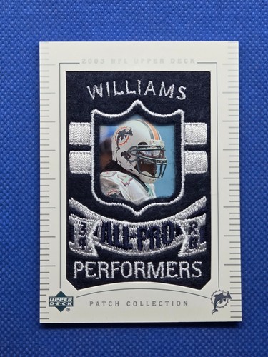 2003 Upper Deck RICKY WILLIAMS Manu. Patch Football card MIAMI DOLPHINS Texas - Picture 1 of 3