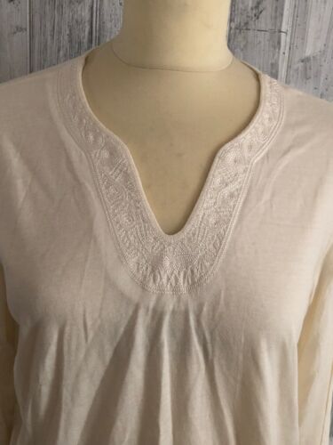 TALBOTS ladies Blouse Top Shirt White Size M Medium - Picture 3 of 9