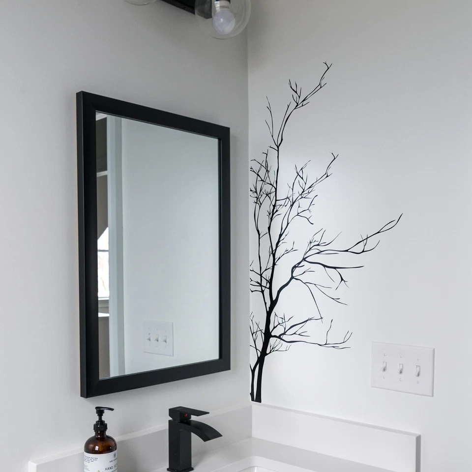 Большая виниловая наклейка на стену с голым деревом. Настенное искусство спальня, ванная комната. #AC223 - Изображение 2 из 4