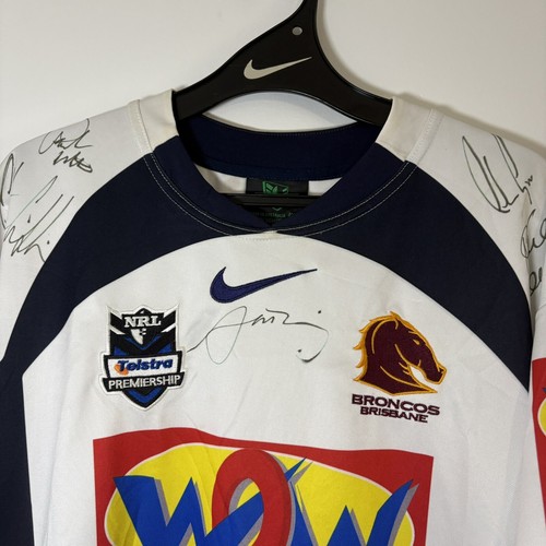2008 Nike Brisbane Broncos Away Jersey Team Signed Men’s 4XL Unworn - Picture 4 of 8