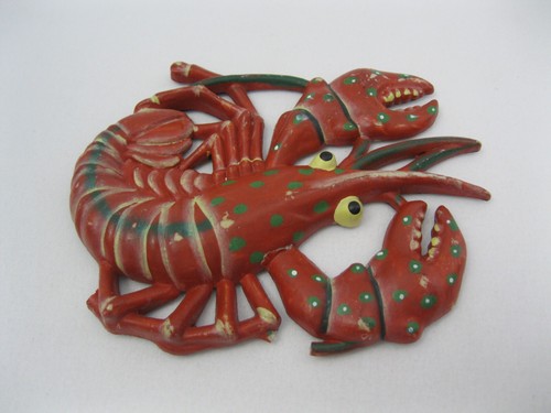 Lobster 3D Magnet Fridge Retro Vintage Souvenir Ocean Sea Creature Crustacean - Picture 1 of 3