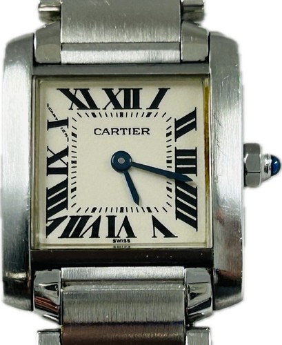 Reloj de cuarzo para mujer Cartier Tank Francaise W51008Q3 2300 SM A3134 con descuento - Imagen 3 de 12
