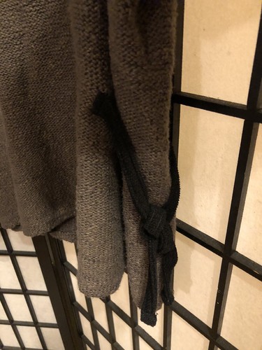 Willow Cardigan Sweater Womens L Brown With Black Velvet Trim Long Sleeve - Picture 6 of 7