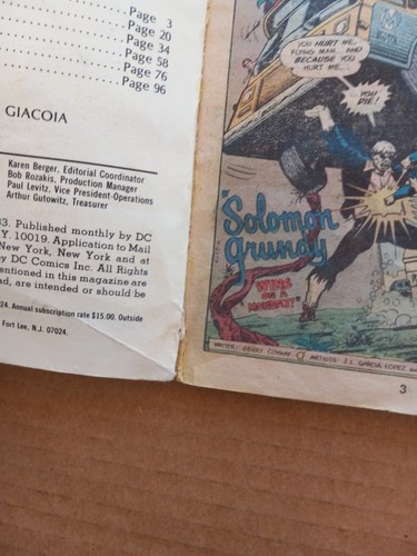 BEST OF DC BLUE RIBBON DIGEST #32, SUPERMAN vs Grundy, 1983 DC 100 Seiten gut - Bild 4 von 8