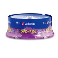 Verbatim Dvd+r Dl Azo 8.5 Gb 8x-10x Branded Double Layer Recordable Disc, 15-dis on sale Verbatim Dvd+r Dl Azo 8.5 Gb 8x-10x Branded Double Layer Recordable Disc, 15-dis on sale