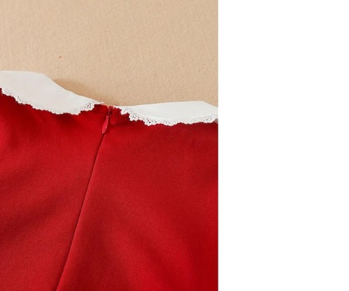 Girls Red Twirl Dress 4 Church Christmas Family Photos Long Sleeve Boutique NEW - Picture 6 of 7