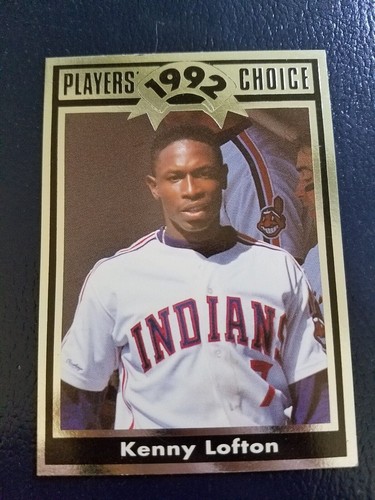Kenny Lofton Indians 1992 Cartwrights #14 Silver Border Player's Choice