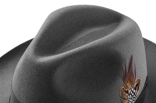 SELENTINO COLOMBO 100% GENUINE FUR FELT FEDORA HAT ALL COLOR'S 6 1/2 - 8 - Picture 7 of 25