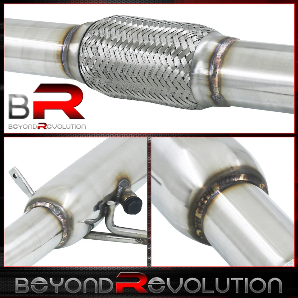 For 2000-2005 Eclipse 2.4 4G64 Stainless Steel Muffler Exhaust Pipe + Flex Pipe - Изображение 3 из 4