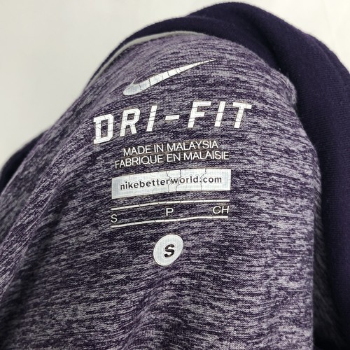 Nike Dri-Fit Running Element Half-Zip Pullover Heathered Purple 481320 Small - Picture 5 of 6