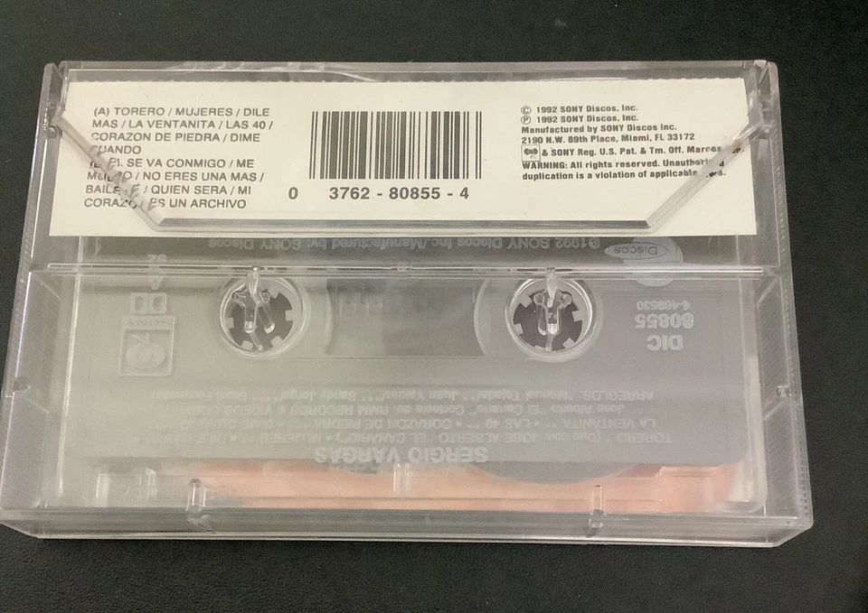 Sergio Vargas - Sergio Vargas (Cassette, 1992) LNew - Image 2 of 4