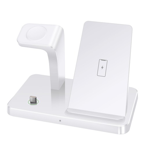 3in1 15W Kabelloses Ladegerät Ladestation für Apple Watch 10 Air Pods iPhone 16 - Zdjęcie 17 z 17