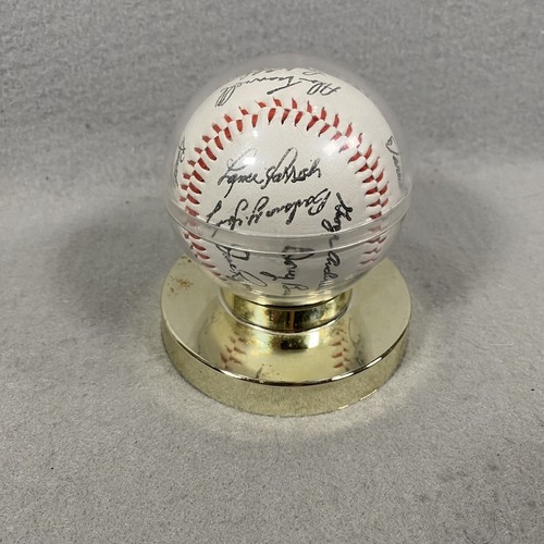 Detroit Tigers Stamped Facsimile Autographed 1984 World Series Champion Baseball - Picture 3 of 7