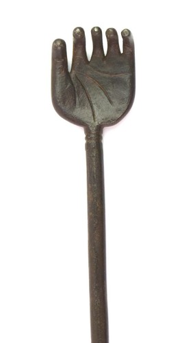 Lujoso Antigüedad Hierro Espalda Rascador Único Coleccionable Caza Tool G41-147 - Foto 2 di 10