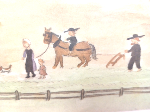 Xtian Newswanger AMISHLAND PICTURE PRINT SPRING PLANTING Farming 30" x 26 1/2" - Picture 7 of 12