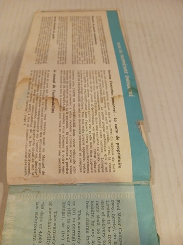 1966 Ford car owners manual book Canadian literature ORIGINAL - Picture 10 of 11