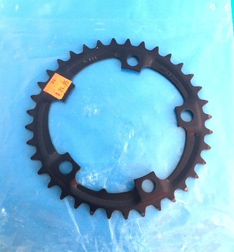 SR Sakae 353 Chainring 36t NOS New Alloy Black 110mm Road Touring MTB Japan - Picture 2 of 5