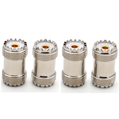 2/4x UHF SO-239 Female to Female Coupler RF Adapter Barrel Connector For PL-259 - Zdjęcie 6 z 6