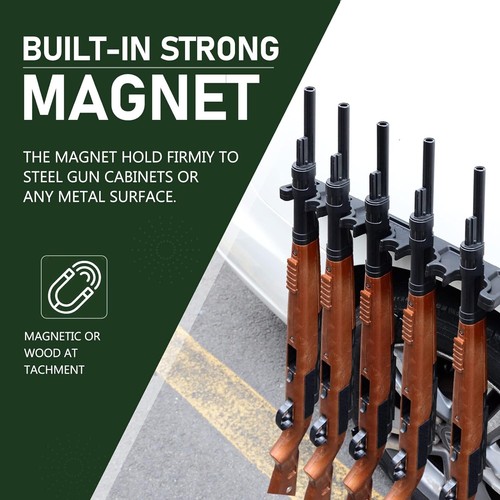 Foam Gun Rack Magnetic Rifle Gun Holder Rifle Barrel Organizer Gun Cabinet  New - Picture 5 of 10