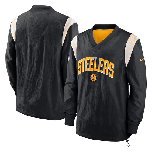 Pittsburgh Steelers Team Issued Nike Color Rush Lightweight Pullover Jacket Sz L - Picture 2 of 20